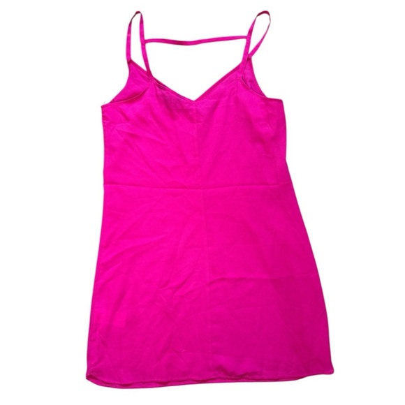 Lipsy London Hot Pink Strappy Mini Dress Size 6 NWT - Picture 2 of 7